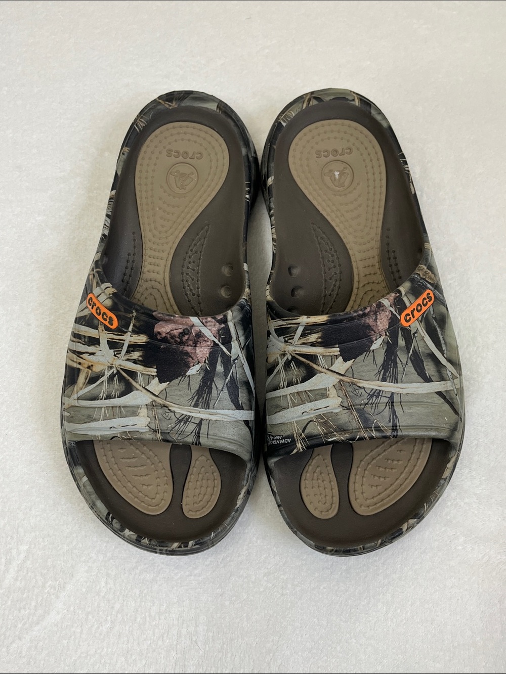 Crocs Modi Realtree Slide Sandals Men's Size 7 Women's Size 9 - Picture 2 of 6